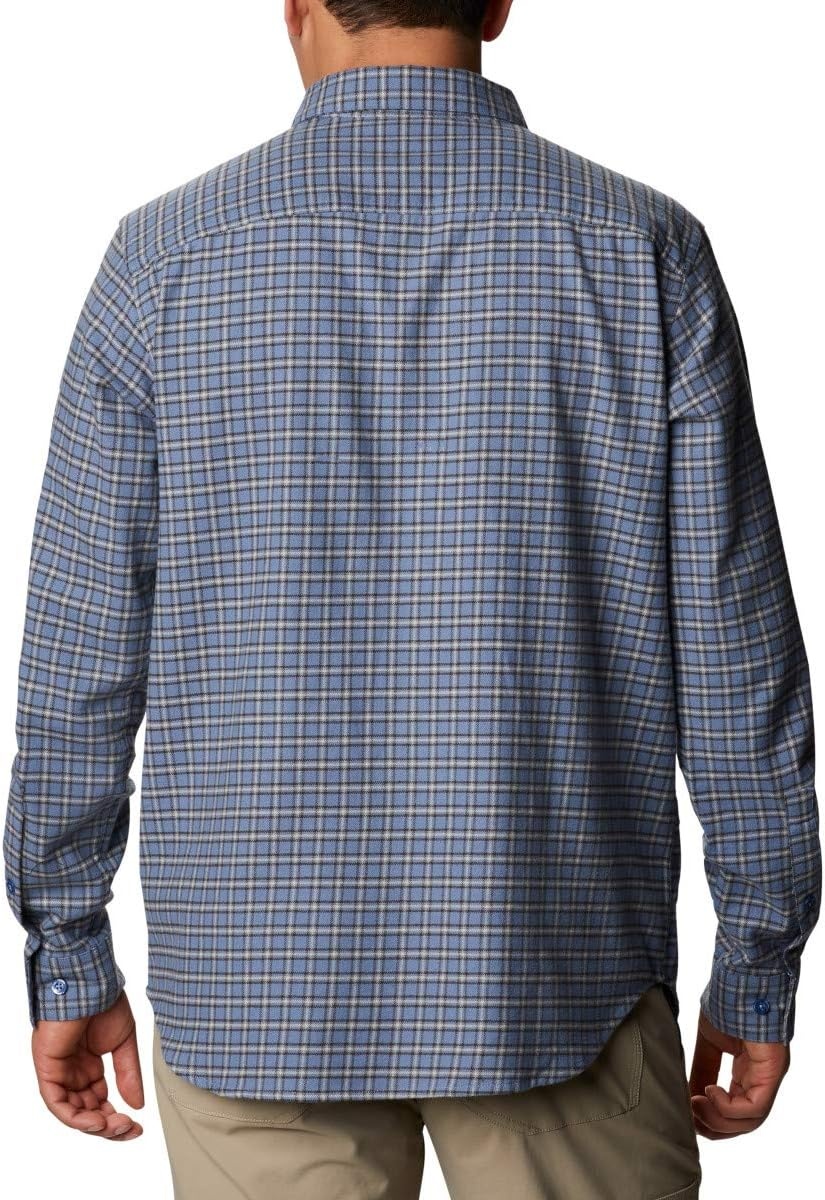 image:imageColumbia Mens Cornell Woods Flannel Long Sleeve ShirtBluestone Plaid