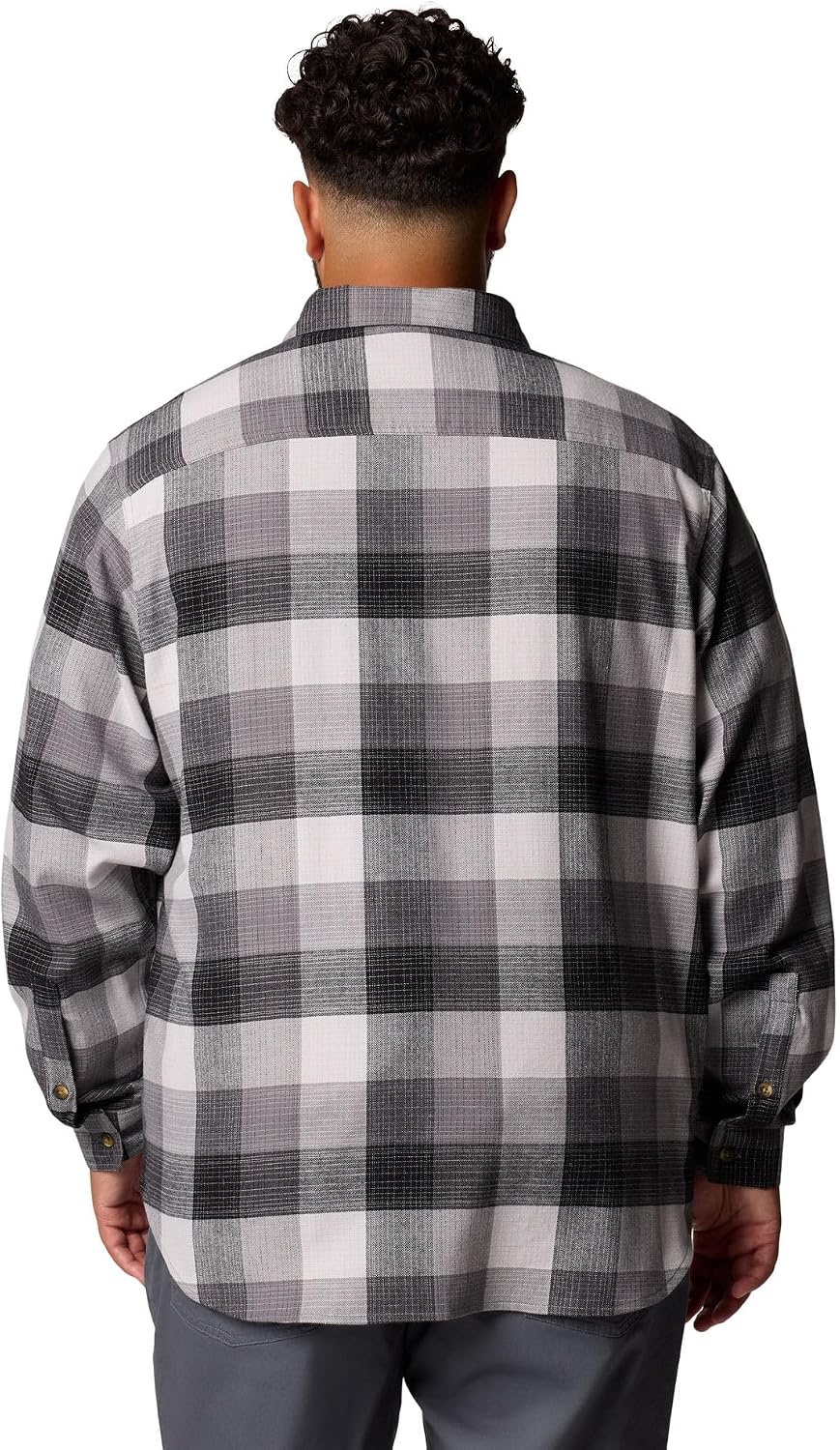 image:imageColumbia Mens Cornell Woods Flannel Long Sleeve ShirtCity Grey Ombre Buffalo