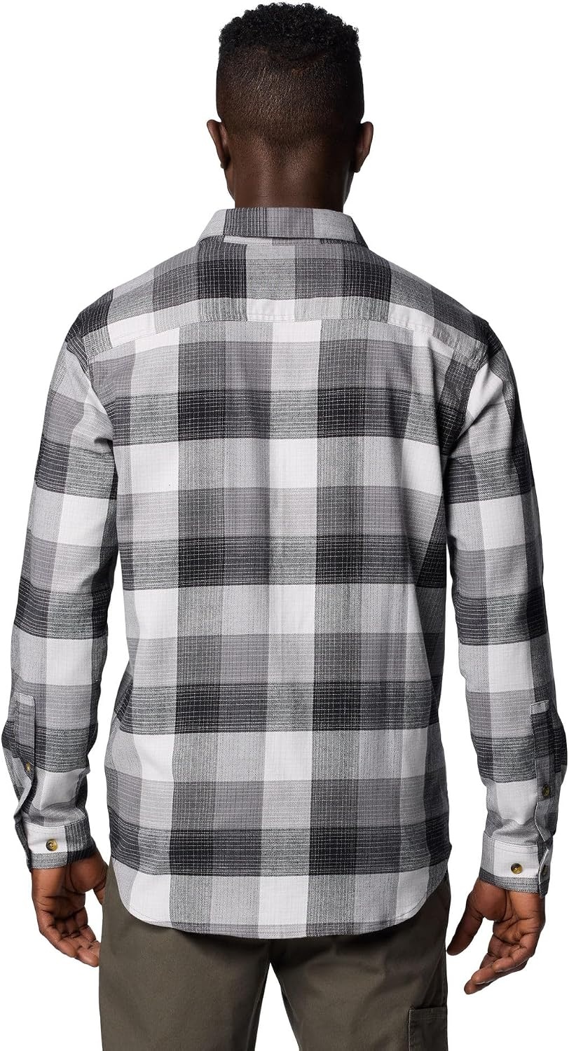 image:imageColumbia Mens Cornell Woods Flannel Long Sleeve ShirtCity Grey Ombre Buffalo