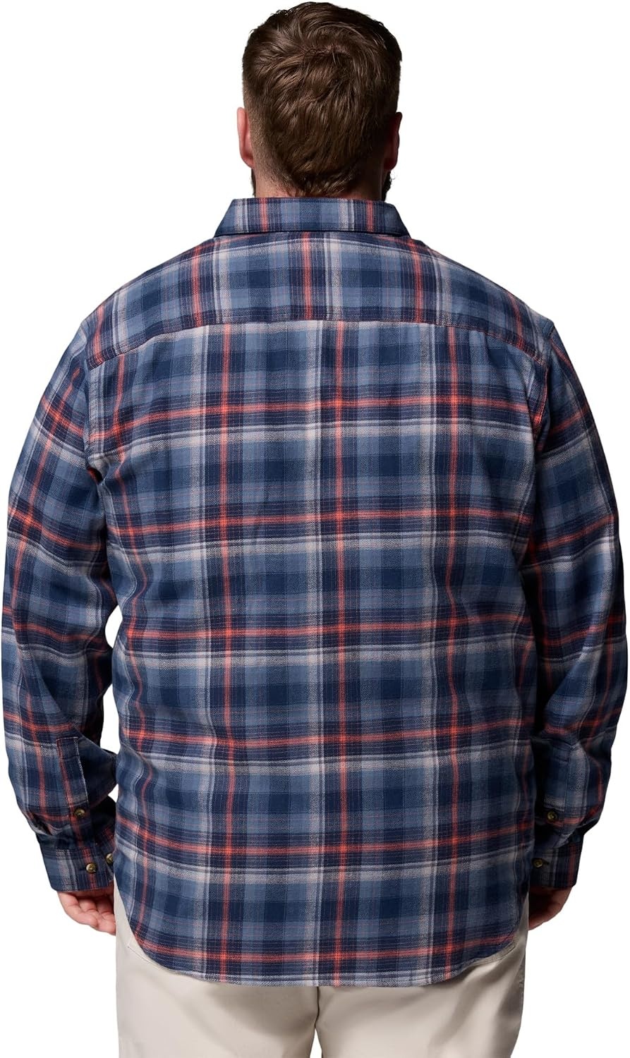 image:imageColumbia Mens Cornell Woods Flannel Long Sleeve ShirtCollegiate Navy Backland Tartan