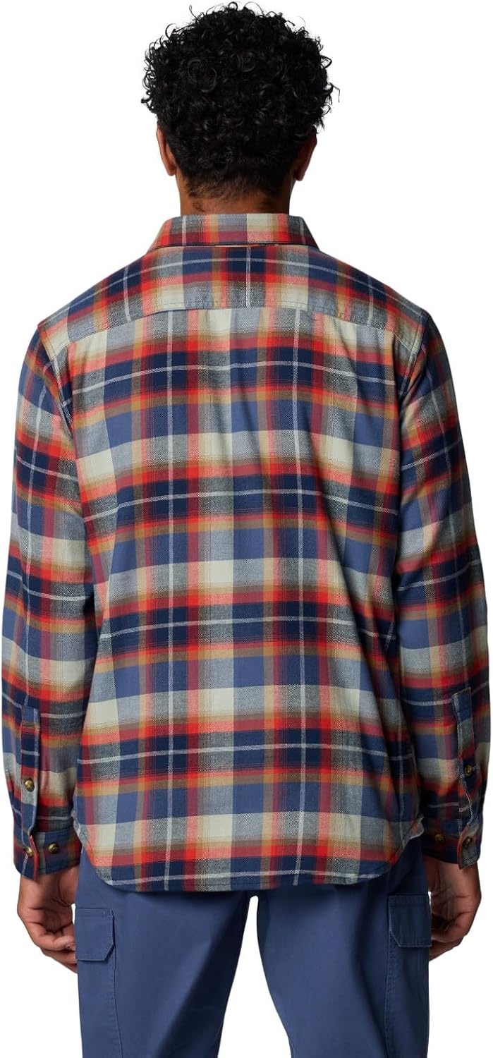 image:imageColumbia Mens Cornell Woods Flannel Long Sleeve ShirtCollegiate Navy Classic Multi Tartan