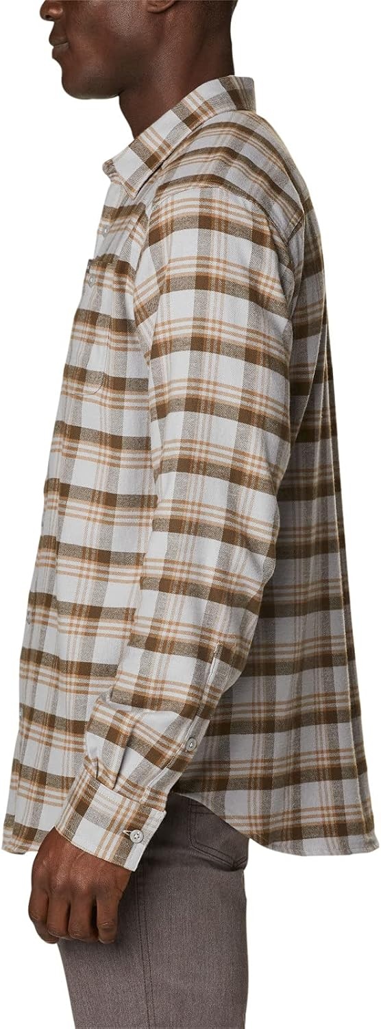 image:imageColumbia Mens Cornell Woods Flannel Long Sleeve ShirtColumbia Grey Med Window Tartan