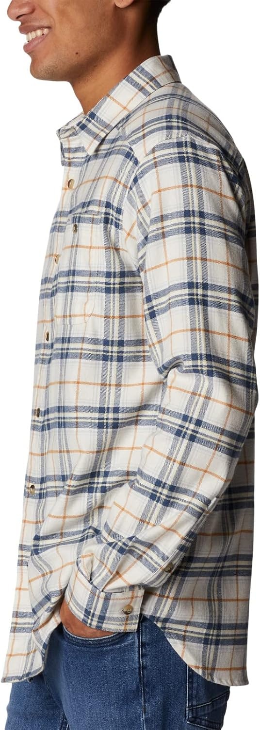 image:imageColumbia Mens Cornell Woods Flannel Long Sleeve ShirtCornstalk Multi Tartan