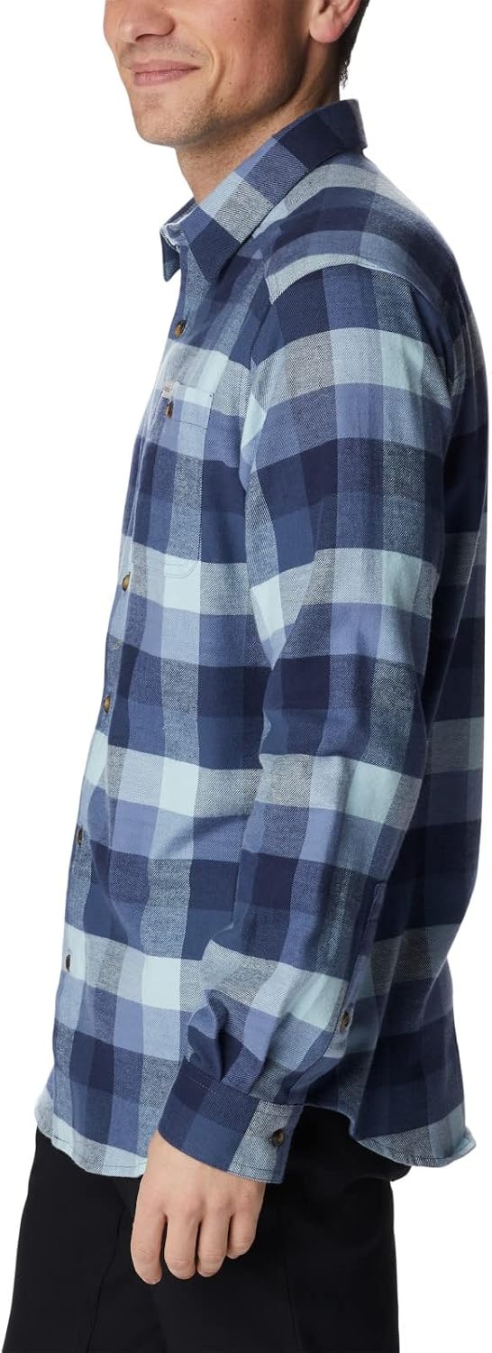image:imageColumbia Mens Cornell Woods Flannel Long Sleeve ShirtDark Mountain Buffalo Check