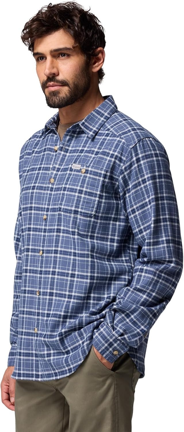 image:imageColumbia Mens Cornell Woods Flannel Long Sleeve ShirtDark Mountain Quad Check