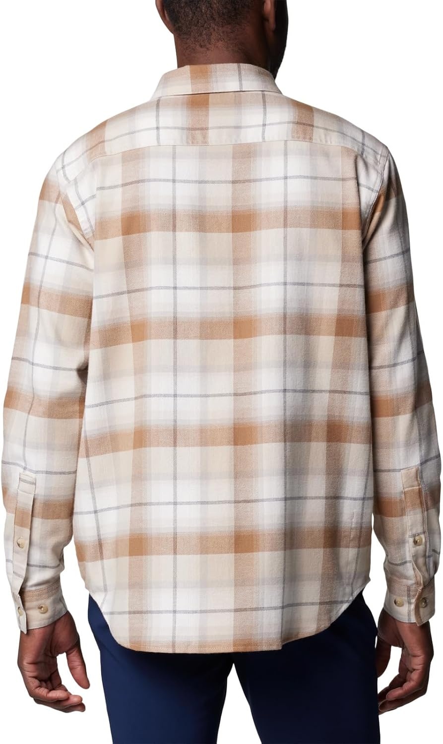 image:imageColumbia Mens Cornell Woods Flannel Long Sleeve ShirtDark Stone Classic Multi Tartan
