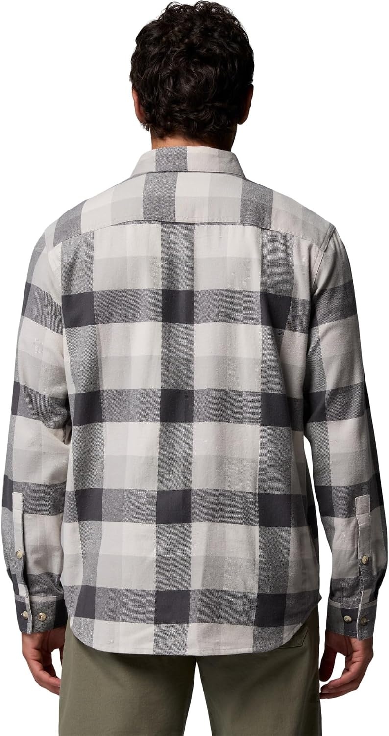 image:imageColumbia Mens Cornell Woods Flannel Long Sleeve ShirtDark Stone Multi Buffalo