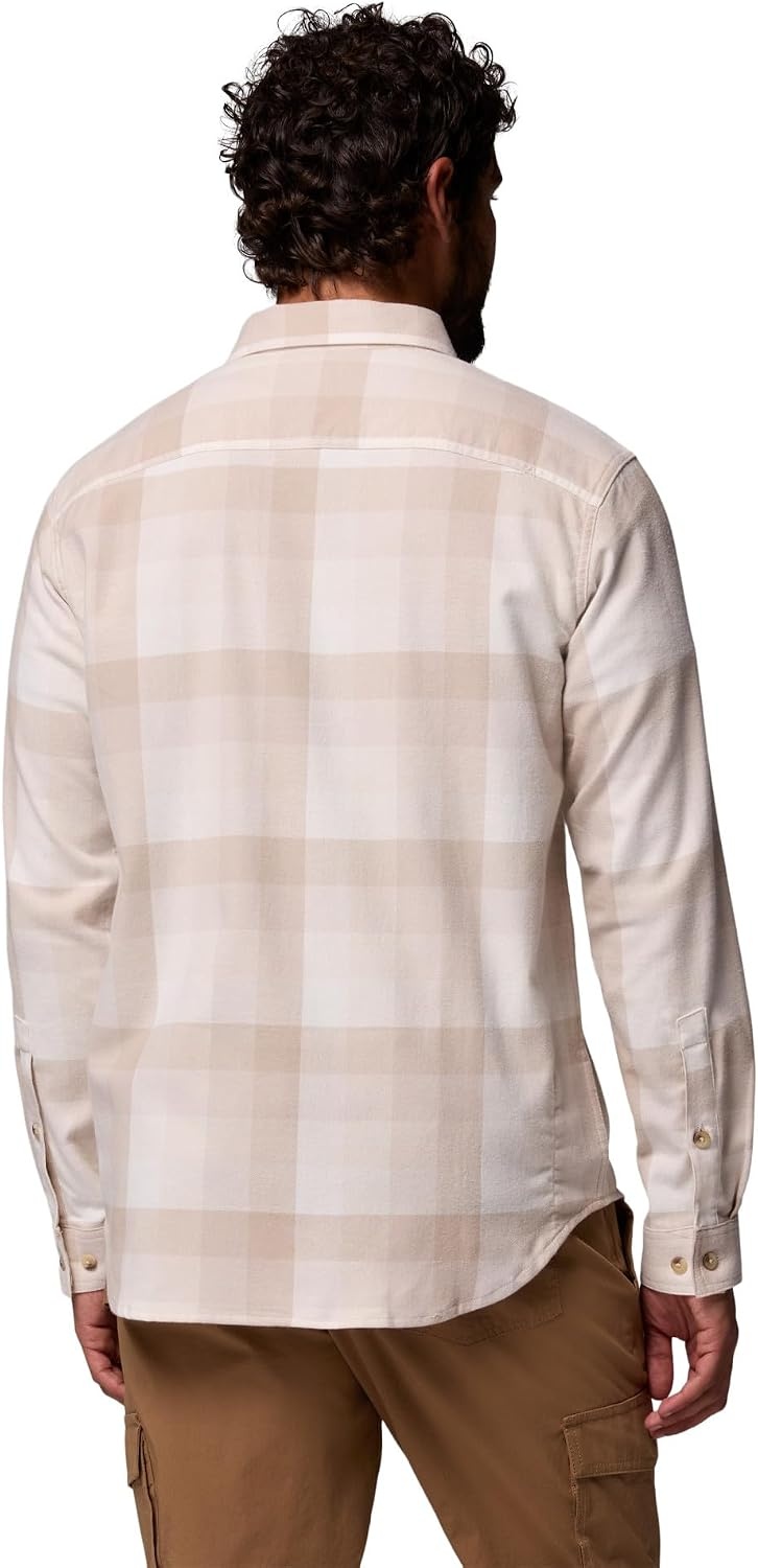 image:imageColumbia Mens Cornell Woods Flannel Long Sleeve ShirtDark Stone Multi Buffalo Check