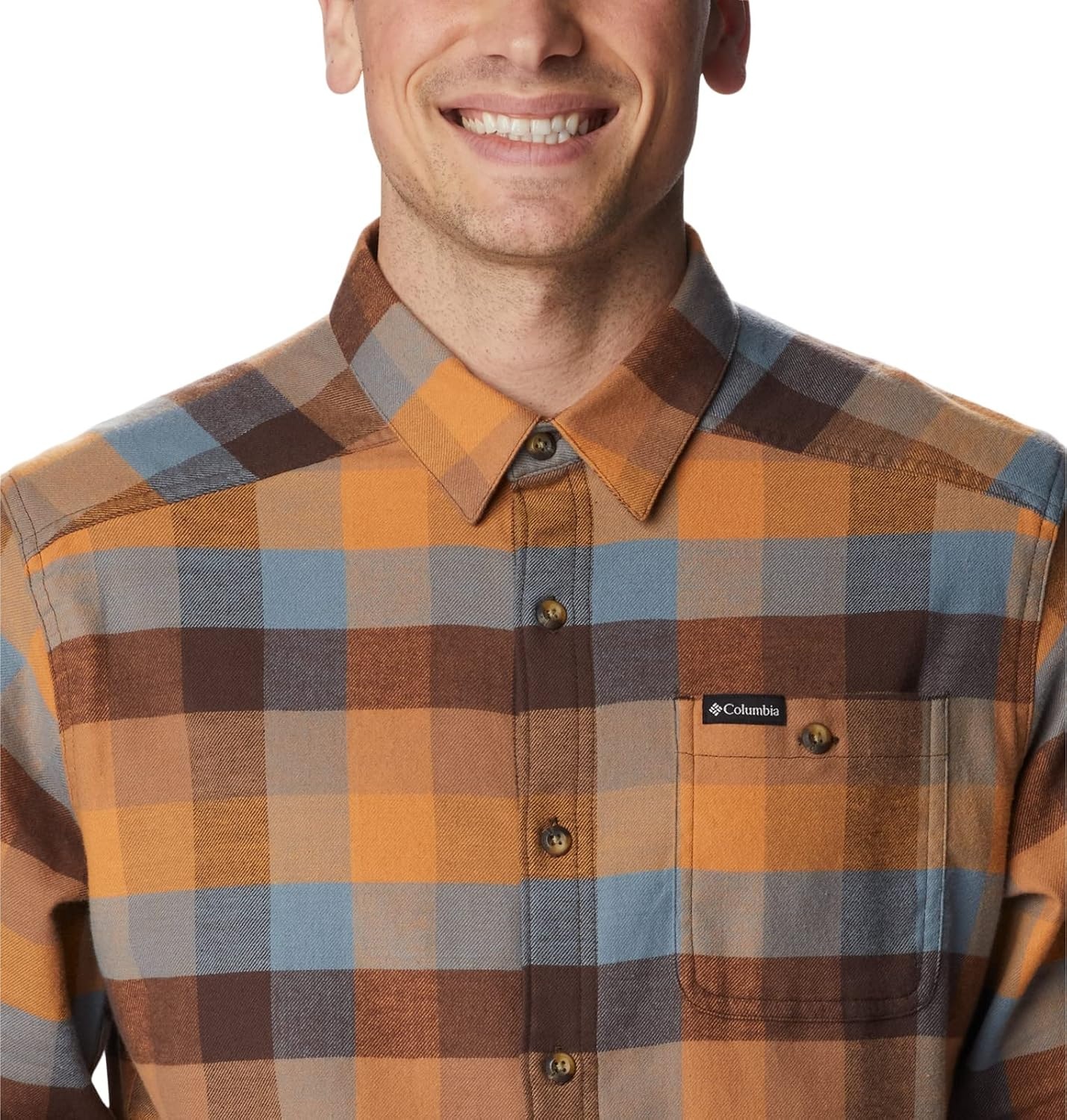 image:imageColumbia Mens Cornell Woods Flannel Long Sleeve ShirtDelta Buffalo Check