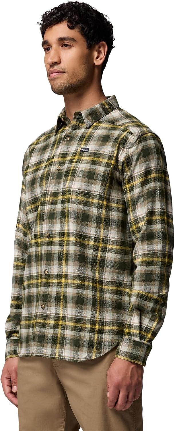 image:imageColumbia Mens Cornell Woods Flannel Long Sleeve ShirtGreenscape Backland Tartan