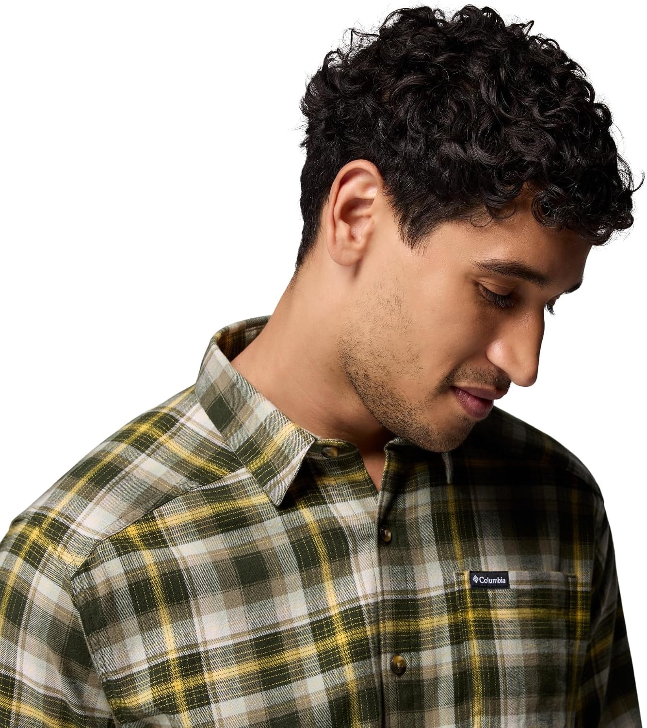 image:imageColumbia Mens Cornell Woods Flannel Long Sleeve ShirtGreenscape Backland Tartan