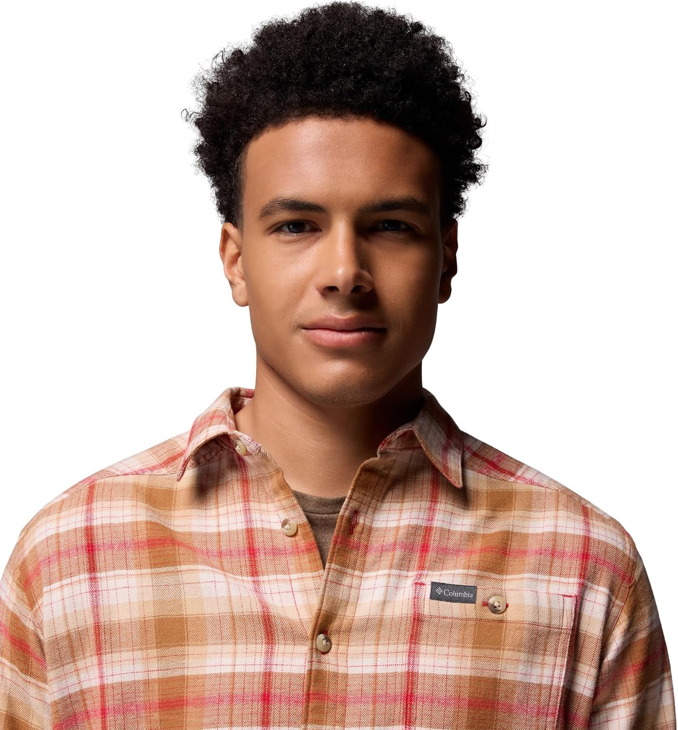 image:imageColumbia Mens Cornell Woods Flannel Long Sleeve ShirtMtn Red Backland Tartan