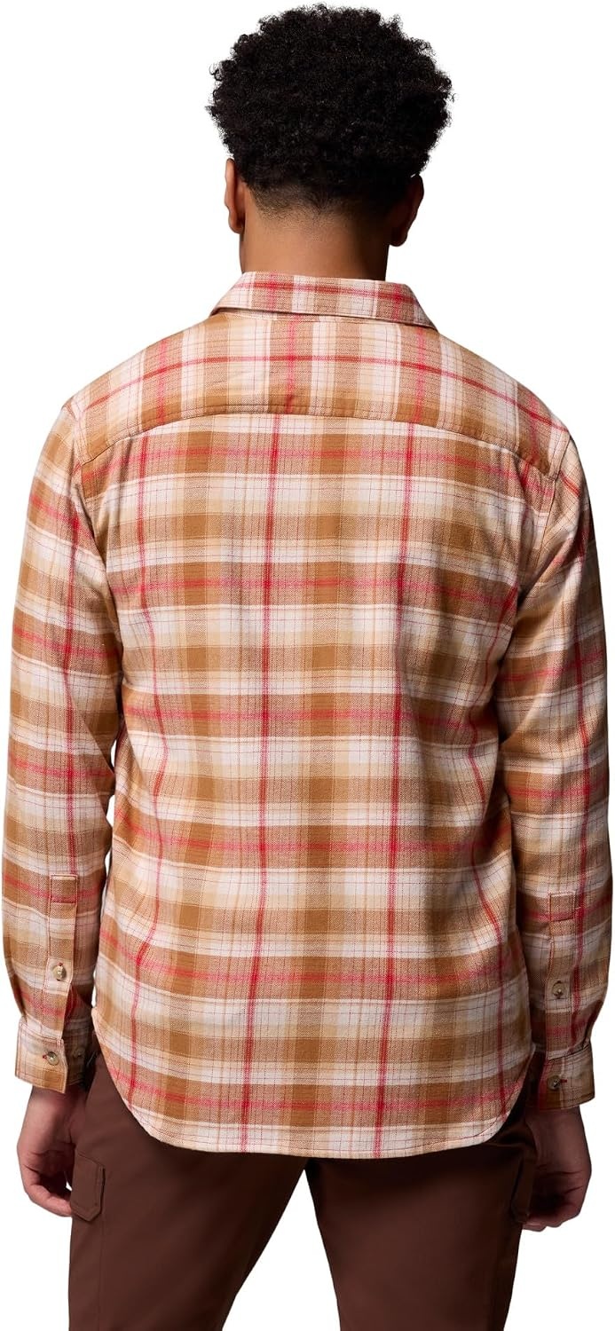 image:imageColumbia Mens Cornell Woods Flannel Long Sleeve ShirtMtn Red Backland Tartan