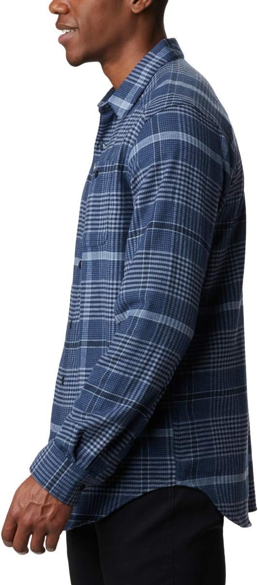 image:imageColumbia Mens Cornell Woods Flannel Long Sleeve ShirtNight Tide Ombre Plaid