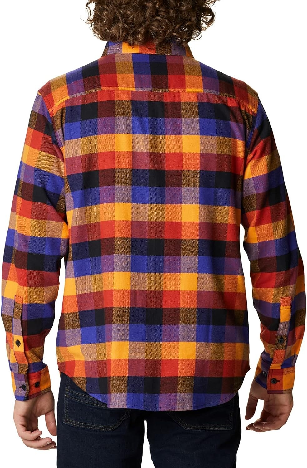 image:imageColumbia Mens Cornell Woods Flannel Long Sleeve ShirtPurple Quartz Multi Buffalo Check