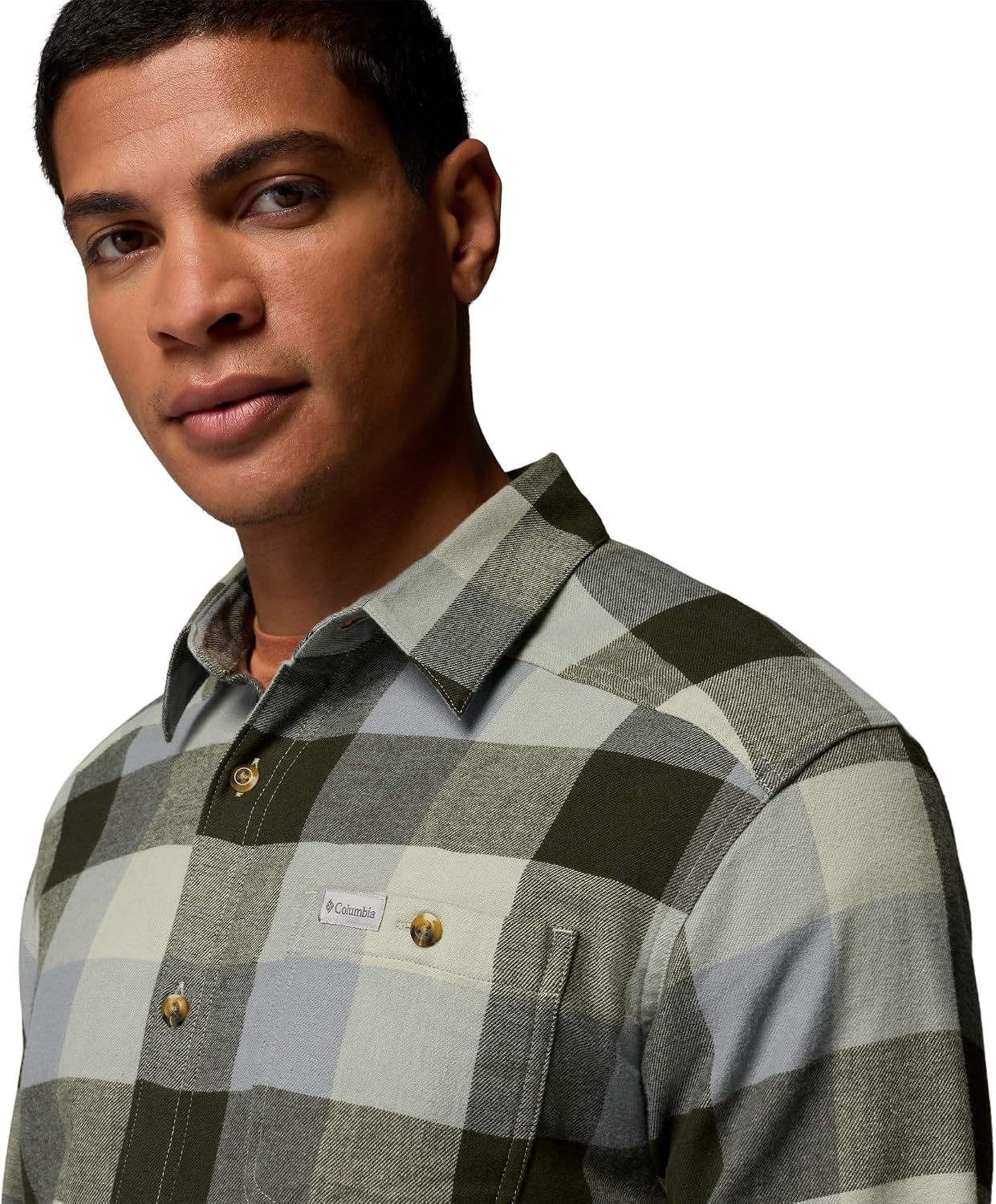image:imageColumbia Mens Cornell Woods Flannel Long Sleeve ShirtSedona Sage Multi Buffalo