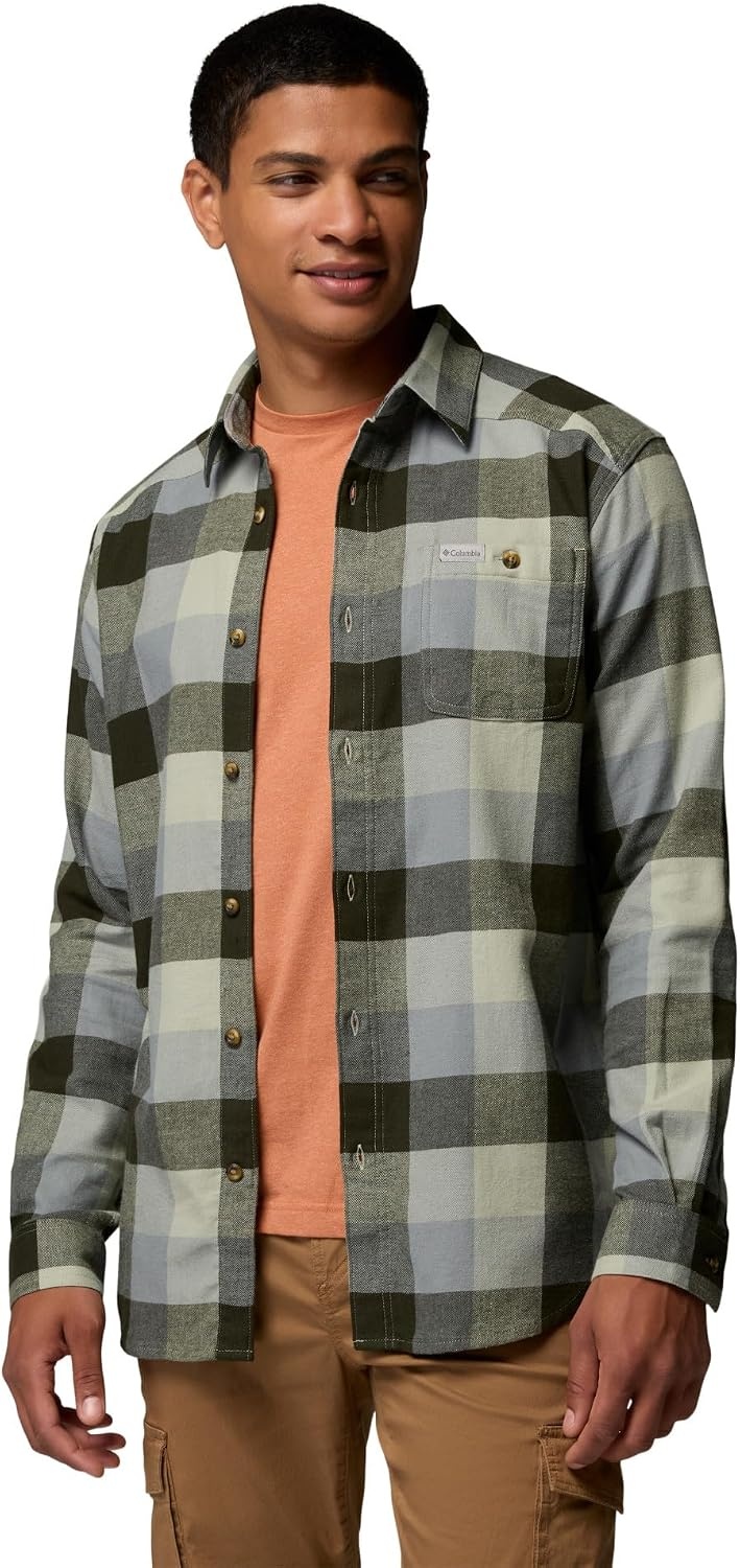image:imageColumbia Mens Cornell Woods Flannel Long Sleeve ShirtSedona Sage Multi Buffalo