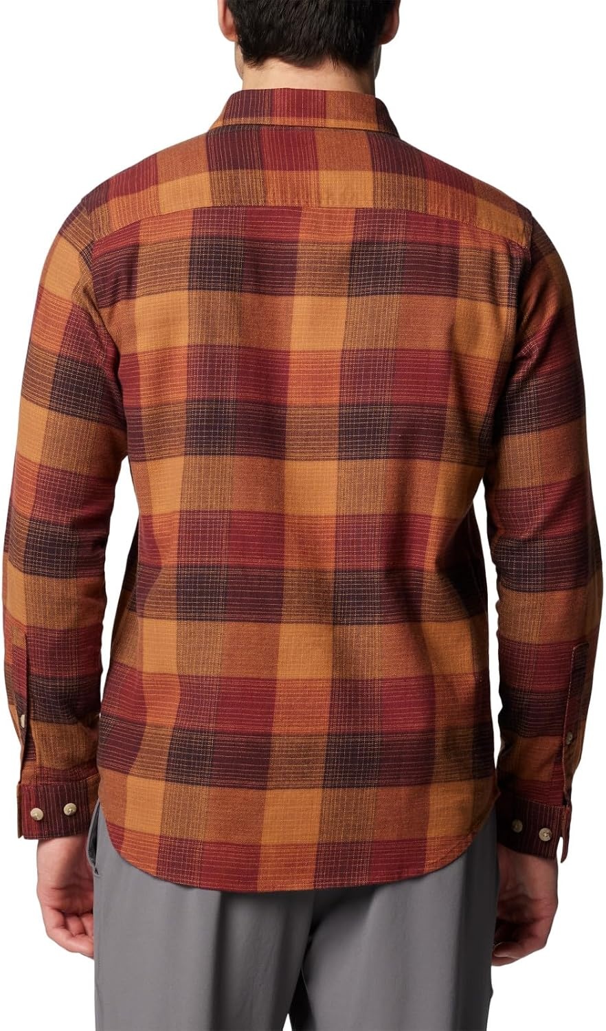 image:imageColumbia Mens Cornell Woods Flannel Long Sleeve ShirtSpice Ombre Buffalo
