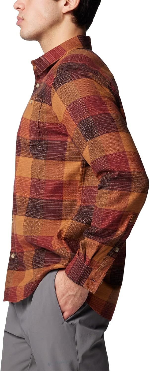 image:imageColumbia Mens Cornell Woods Flannel Long Sleeve ShirtSpice Ombre Buffalo