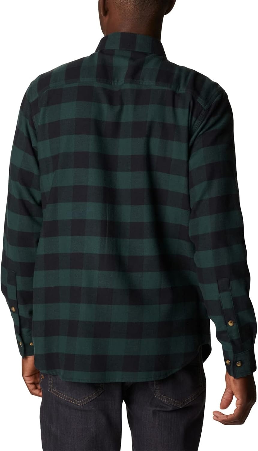 image:imageColumbia Mens Cornell Woods Flannel Long Sleeve ShirtSpruce Buffalo Check