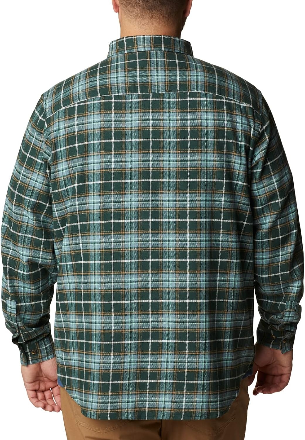 image:imageColumbia Mens Cornell Woods Flannel Long Sleeve ShirtSpruce Multi Tartan