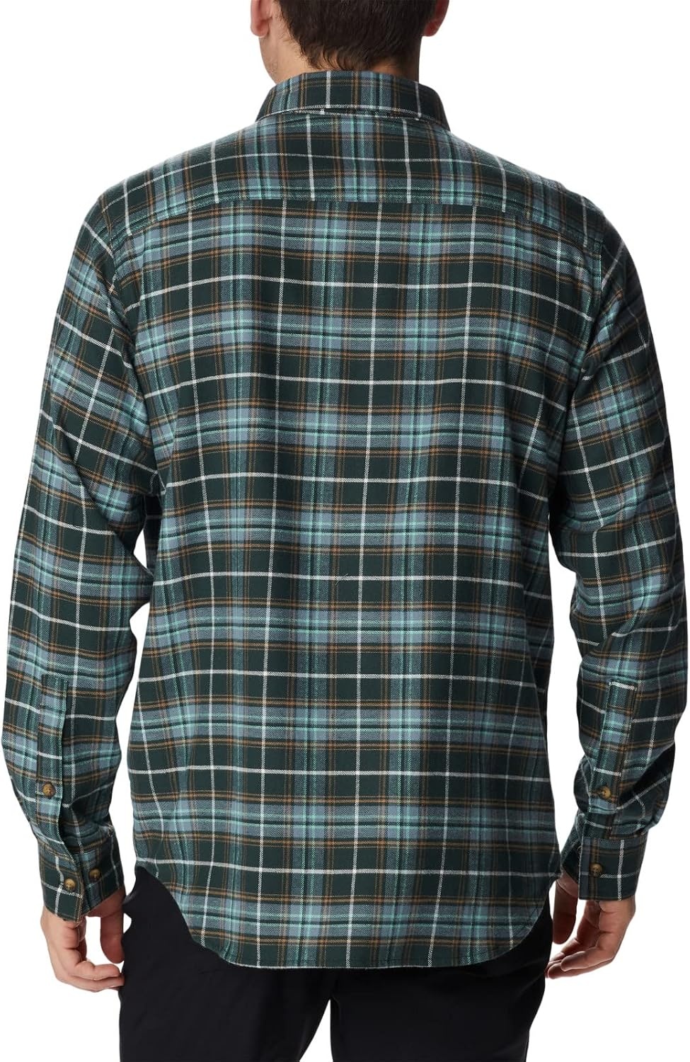 image:imageColumbia Mens Cornell Woods Flannel Long Sleeve ShirtSpruce Multi Tartan