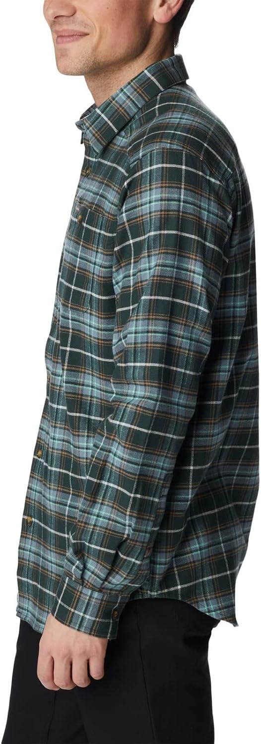 image:imageColumbia Mens Cornell Woods Flannel Long Sleeve ShirtSpruce Multi Tartan