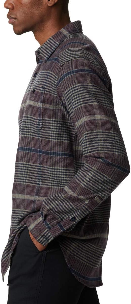 image:imageColumbia Mens Cornell Woods Flannel Long Sleeve ShirtStone Green Ombre Plaid