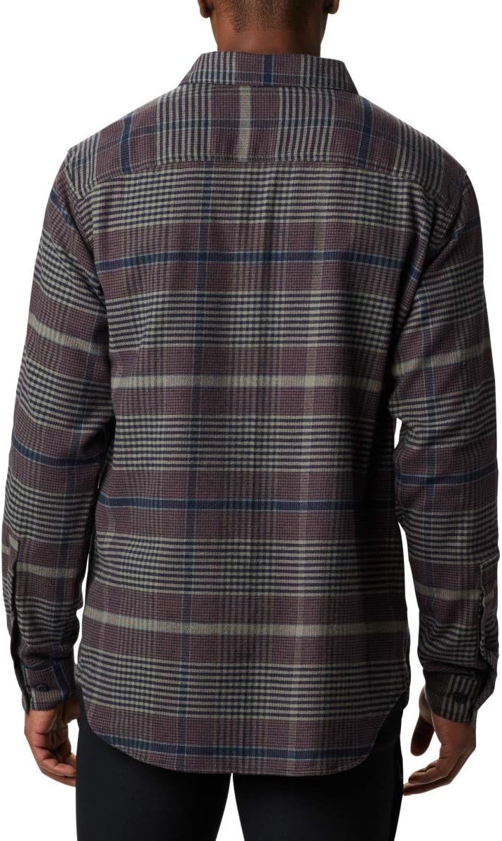 image:imageColumbia Mens Cornell Woods Flannel Long Sleeve ShirtStone Green Ombre Plaid