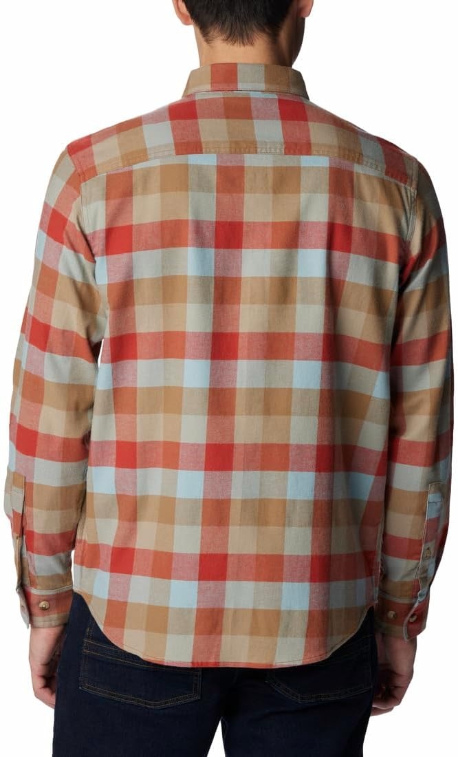 image:imageColumbia Mens Cornell Woods Flannel Long Sleeve ShirtWarp Red Buffalo Check