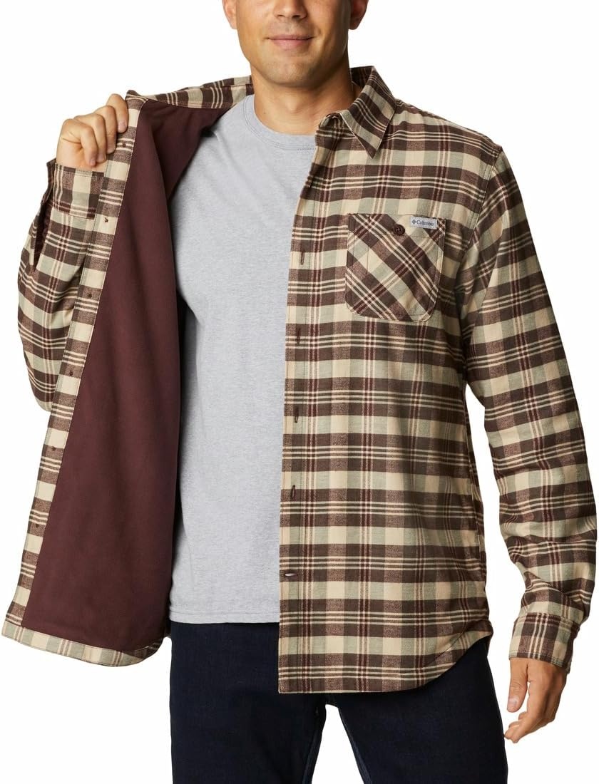 image:imageColumbia Mens Cornell Woods Fleece Lined Shirt JacketAncient Fossil Medium Tartan