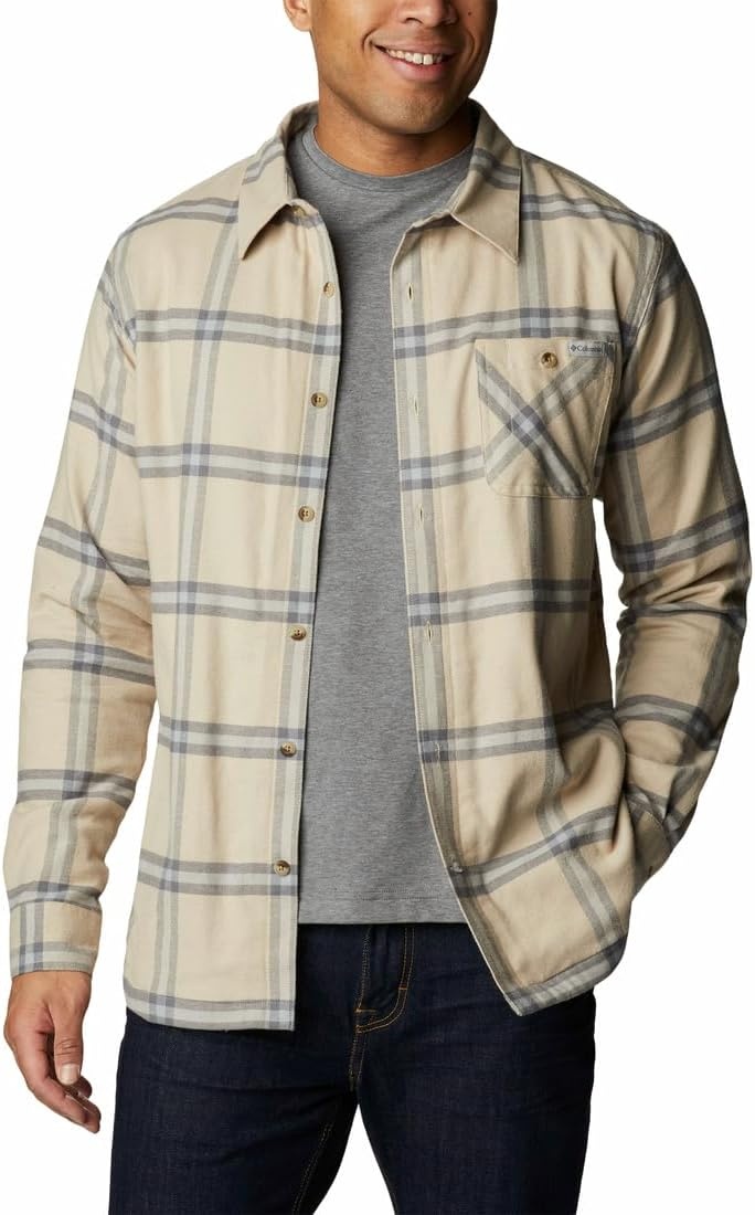 image:imageColumbia Mens Cornell Woods Fleece Lined Shirt JacketAncient Fossil Windowpane