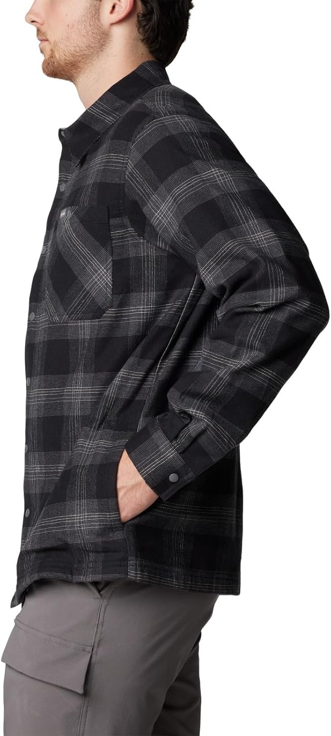 image:imageColumbia Mens Cornell Woods Fleece Lined Shirt JacketBlackuffalo Tartan