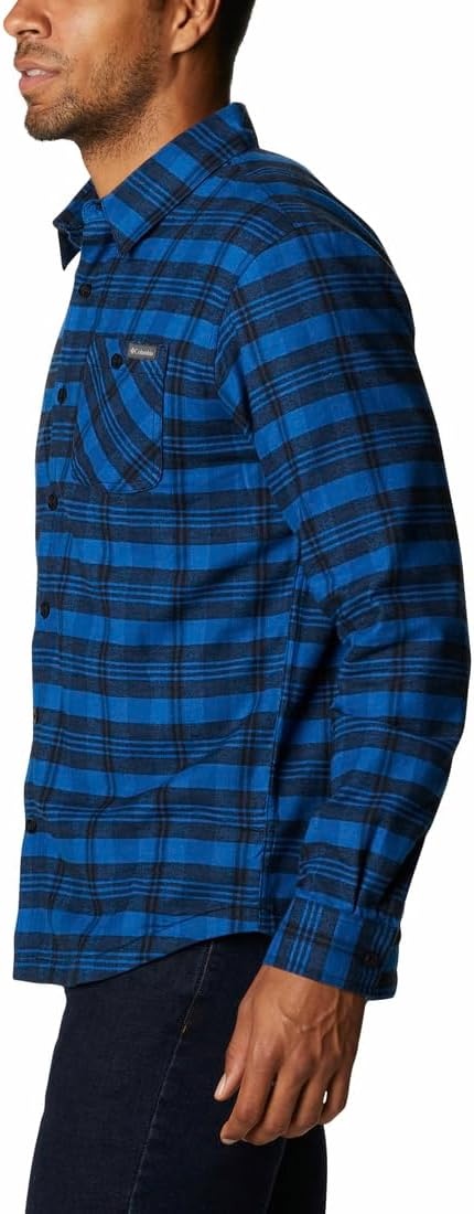image:imageColumbia Mens Cornell Woods Fleece Lined Shirt JacketBright Indigo Medium Tartan