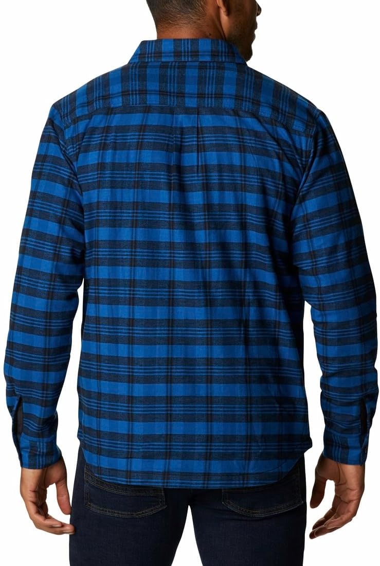 image:imageColumbia Mens Cornell Woods Fleece Lined Shirt JacketBright Indigo Medium Tartan