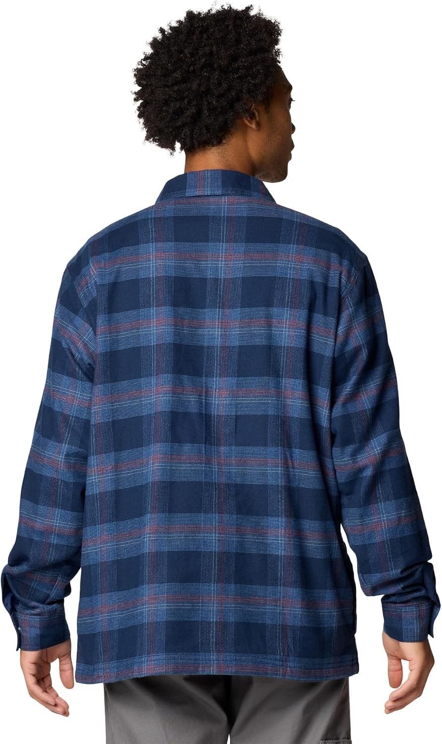 image:imageColumbia Mens Cornell Woods Fleece Lined Shirt JacketCollegiate Navy Buffalo Tartan