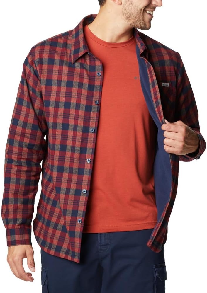 image:imageColumbia Mens Cornell Woods Fleece Lined Shirt JacketCollegiate Navy Medium Tartan