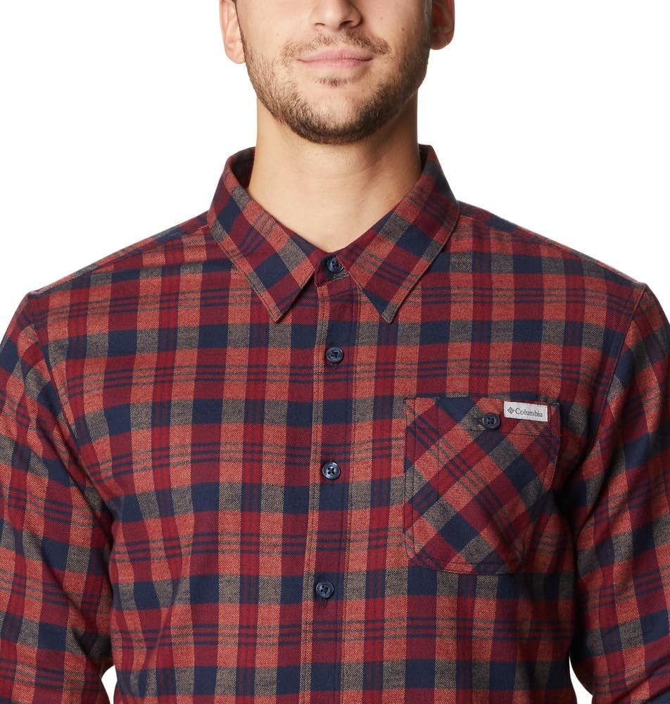 image:imageColumbia Mens Cornell Woods Fleece Lined Shirt JacketCollegiate Navy Medium Tartan