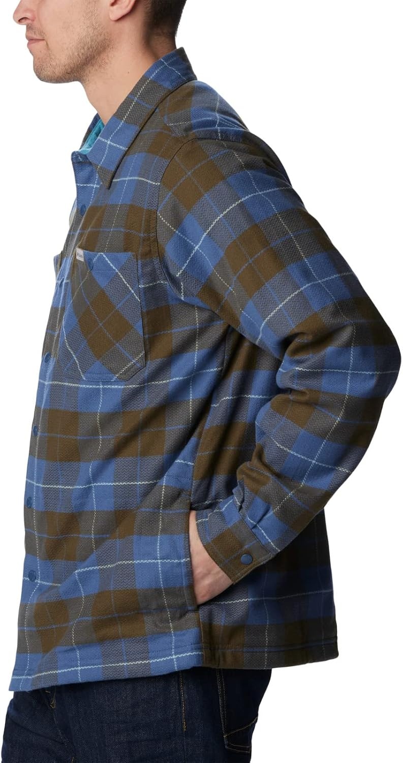 image:imageColumbia Mens Cornell Woods Fleece Lined Shirt JacketDark MountainShasta Woodsman Tartan