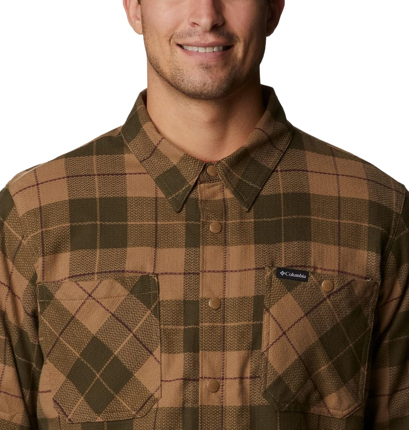 image:imageColumbia Mens Cornell Woods Fleece Lined Shirt JacketDeltaWarp Red Woodsman Tartan
