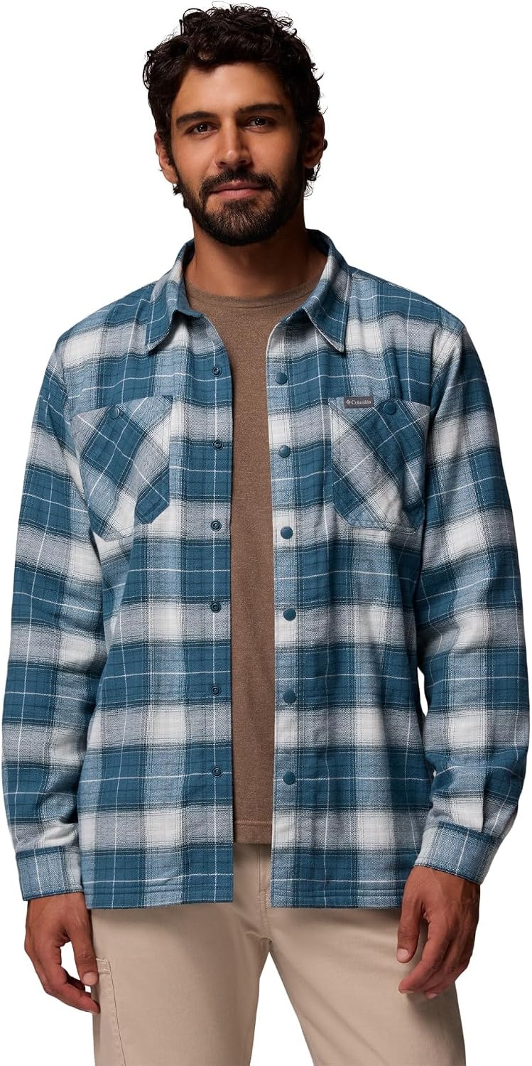 image:imageColumbia Mens Cornell Woods Fleece Lined Shirt JacketEverblue Lumberjack Tartan