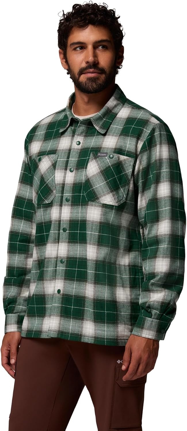 image:imageColumbia Mens Cornell Woods Fleece Lined Shirt JacketRain Forest Lumberjack Tartan