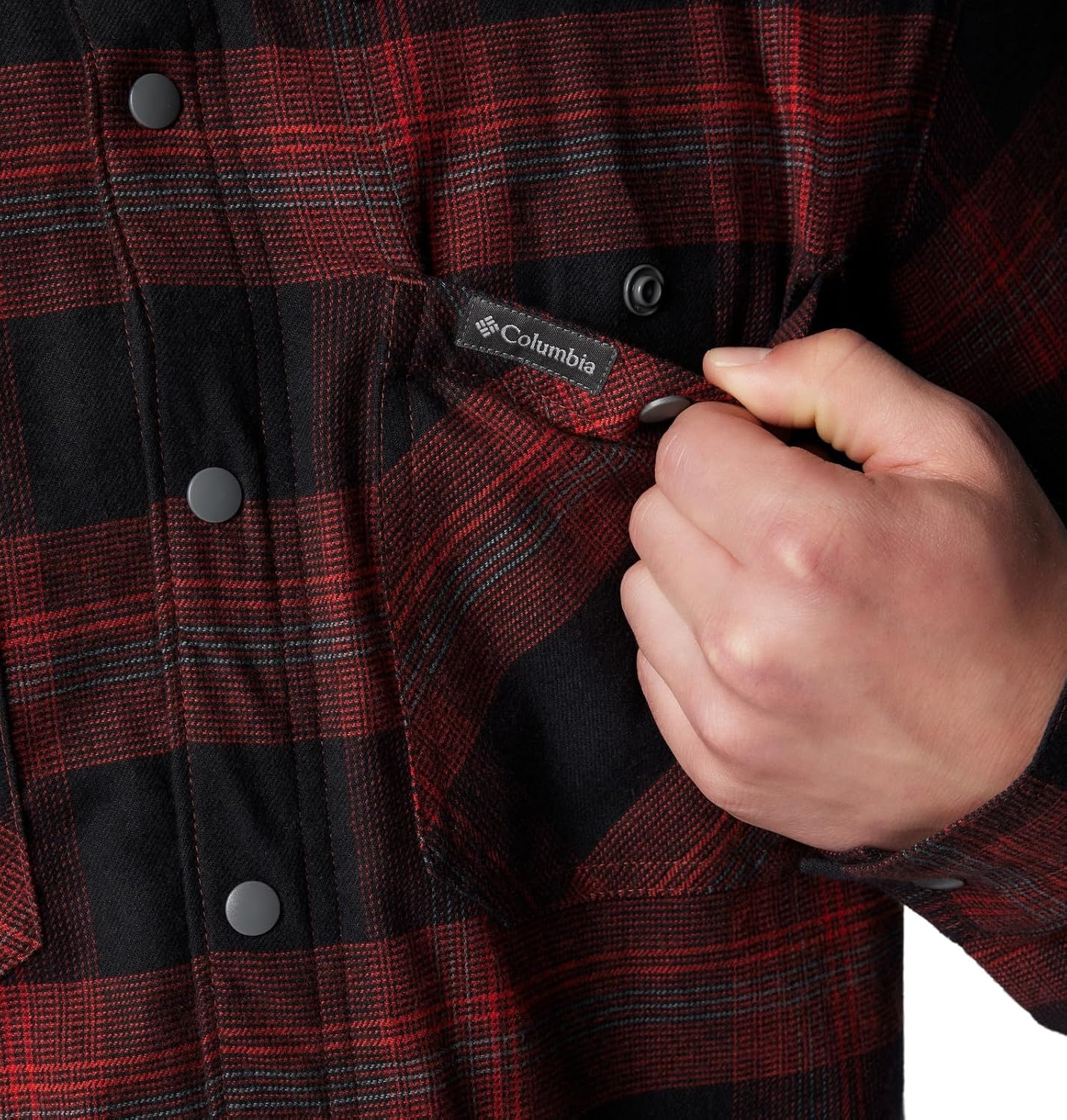 image:imageColumbia Mens Cornell Woods Fleece Lined Shirt JacketSpice Buffalo Tartan