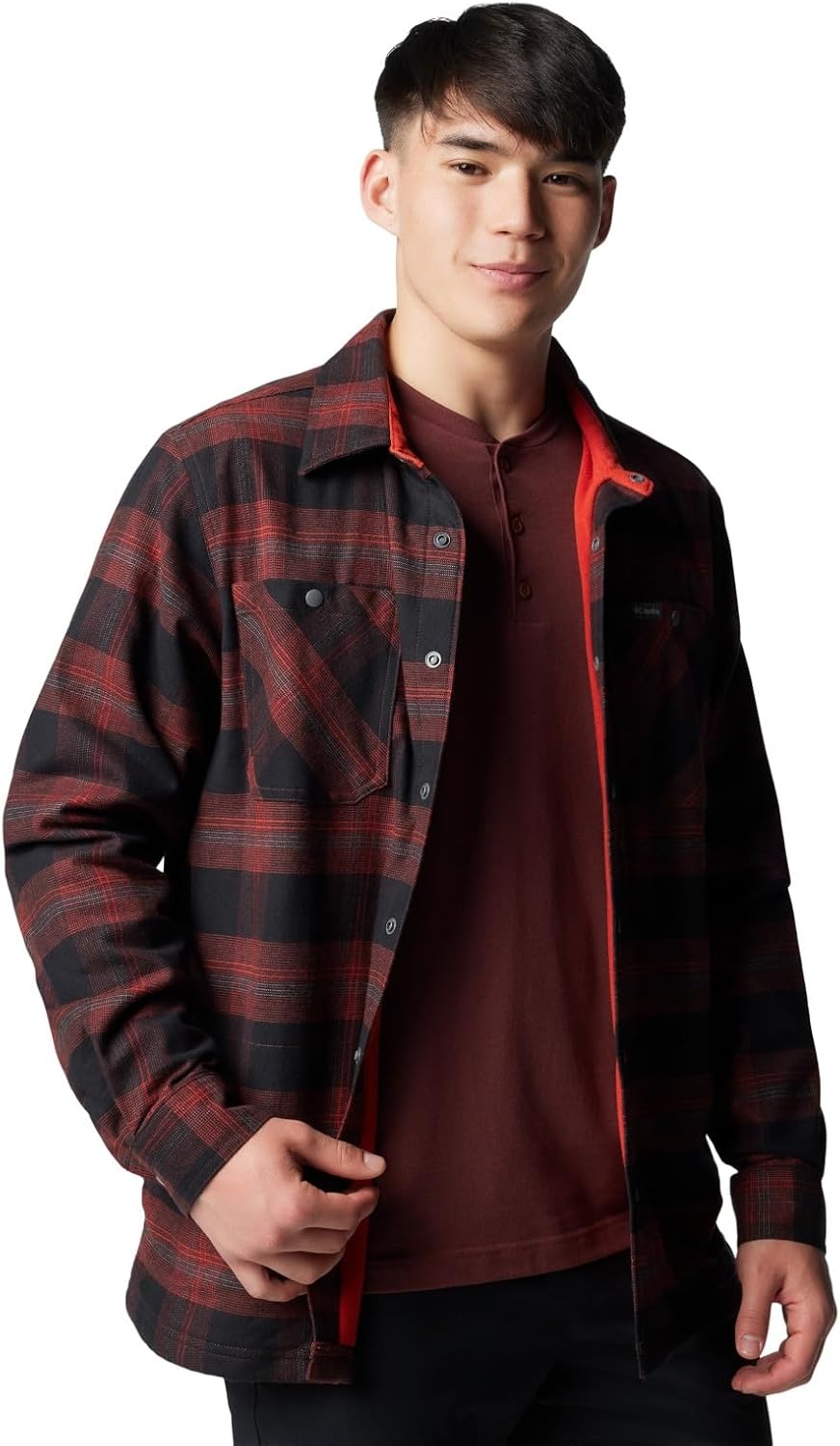 image:imageColumbia Mens Cornell Woods Fleece Lined Shirt JacketSpice Buffalo Tartan