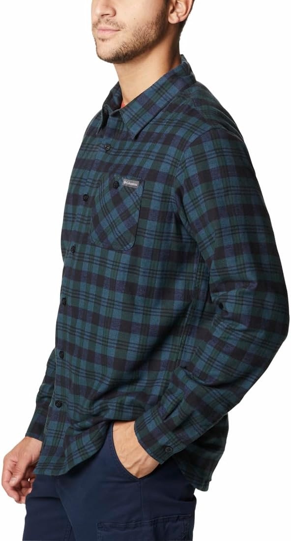 image:imageColumbia Mens Cornell Woods Fleece Lined Shirt JacketSpruce Medium Tartan