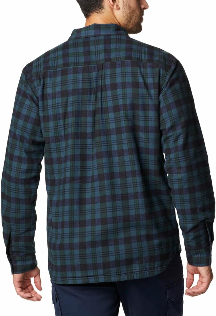 image:imageColumbia Mens Cornell Woods Fleece Lined Shirt JacketSpruce Medium Tartan
