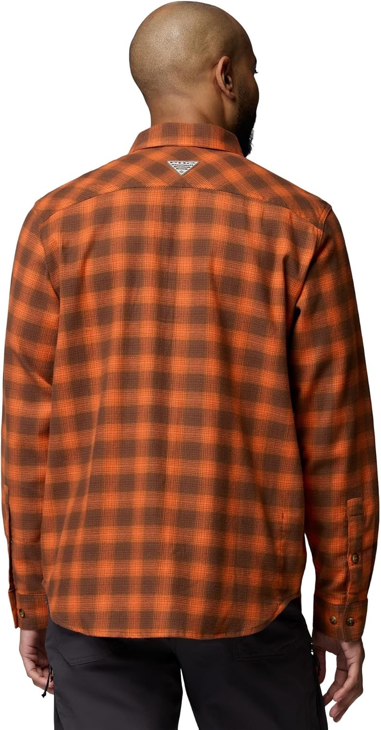 image:imageColumbia Mens Hunt Line Flannel Long Sleeve ShirtBlaze