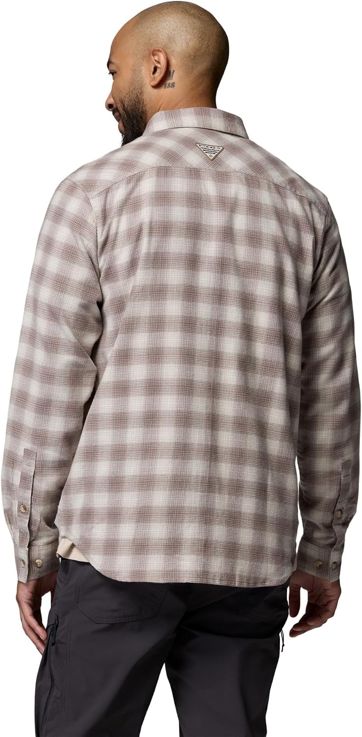 image:imageColumbia Mens Hunt Line Flannel Long Sleeve ShirtFlint Grey