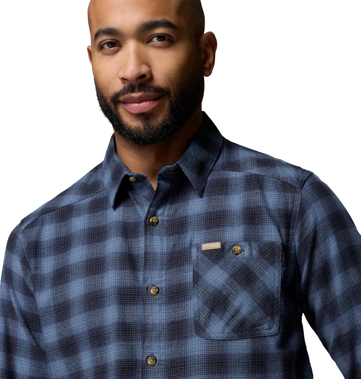 image:imageColumbia Mens Hunt Line Flannel Long Sleeve ShirtNocturnal