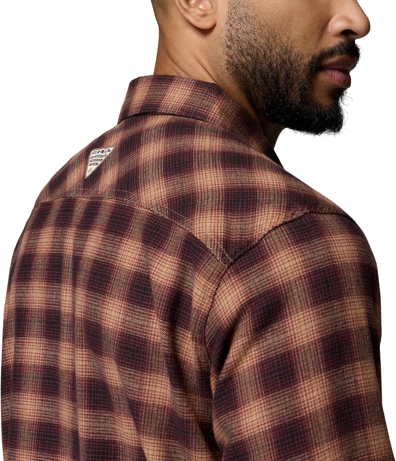 image:imageColumbia Mens Hunt Line Flannel Long Sleeve ShirtRed Rocks
